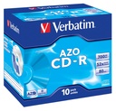 CD-R AZO Crystal 700 MB 52x 10 pieza(s)