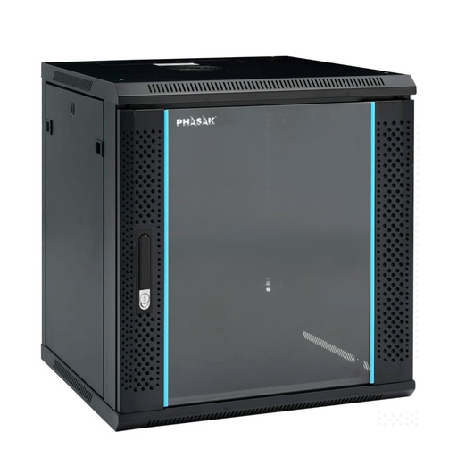 [PHO 2112] PHO 2112 armario rack 12U Bastidor de pared Negro