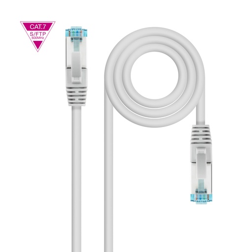 [10.20.1701-L150] Cable de Red Cat.7 600MHZ LSZH SFTP PIMF AWG26, Gris, 1.5 m