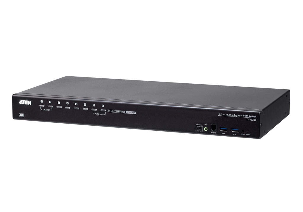 Switch KVM USB 3.0 4K DisplayPort de 8 puertos