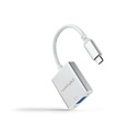 Conversor USB-C a VGA. USB-C/M-VGA/H, Aluminio 10 cm