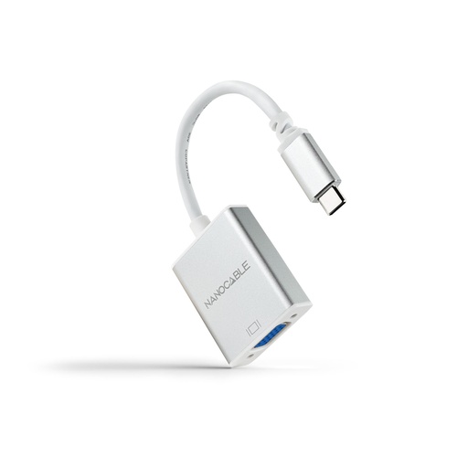 [10.16.4101] Conversor USB-C a VGA. USB-C/M-VGA/H, Aluminio 10 cm