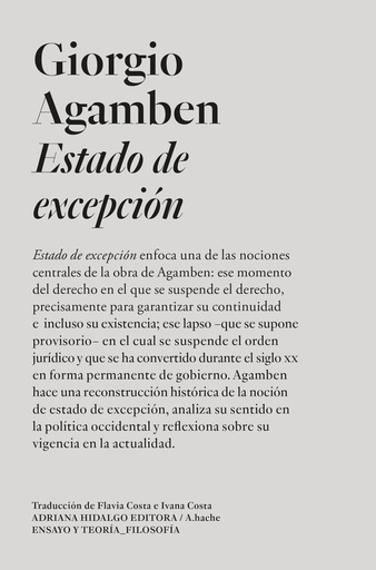 ESTADO DE EXCEPCIÓN