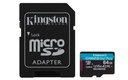 TARJETA MICRO SD 64GB KINGSTON CANVAS GO + ADAPT. 200MB/S