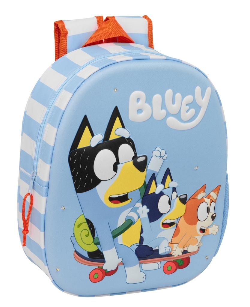 MOCHILA 3D CON LEDS BLUEY 27x33x10cm