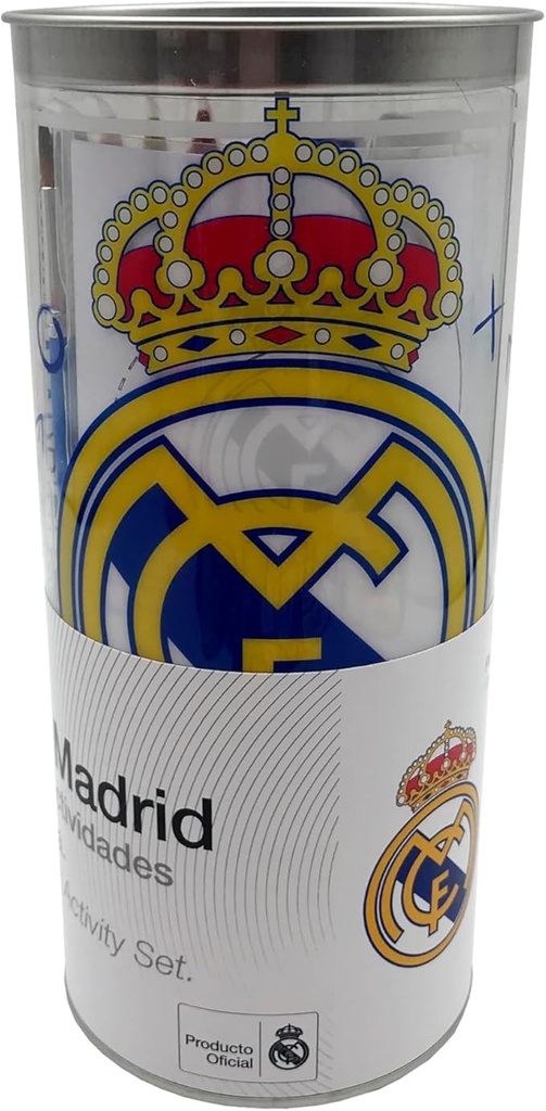 HUCHA REAL MADRID CON SET DE ACTIVIDADES 38 PIEZAS