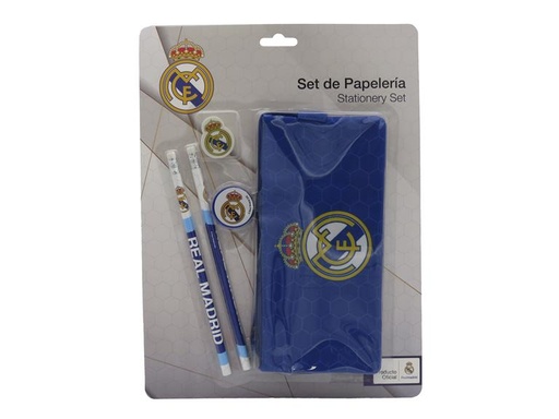SET PAPELERIA REAL MADRID PORTATODO TRIPLE