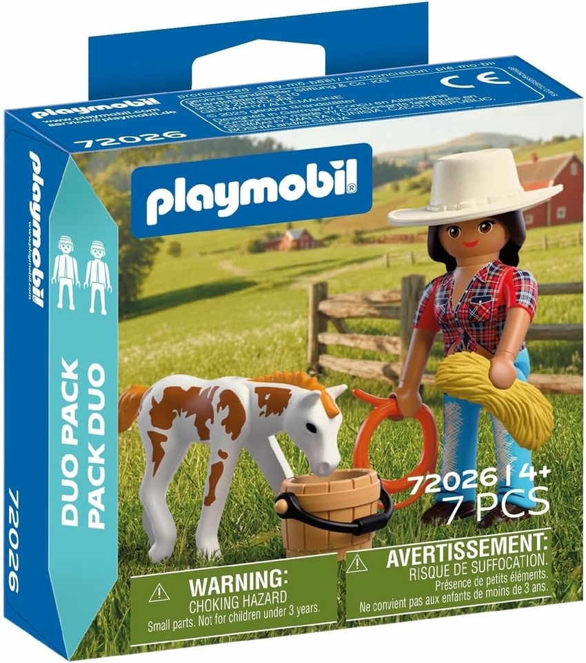 DUO PACK JINETE CON CABALLO PLAYMOBIL