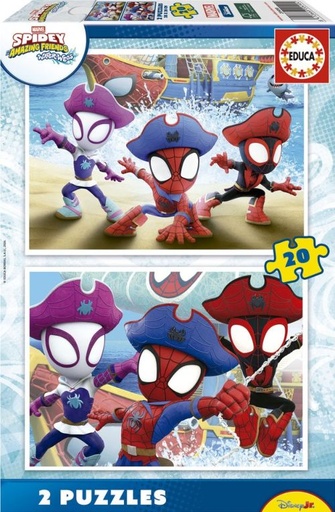 PUZZLE 2X20 PIEZAS SPIDEY &amp;AMAZING FRIENDS