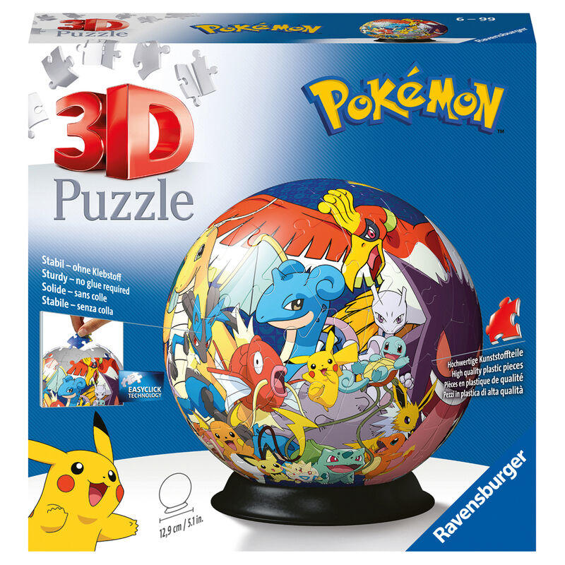 PUZZLE 3D PUZZLE BALL 72 PIEZAS POKEMON