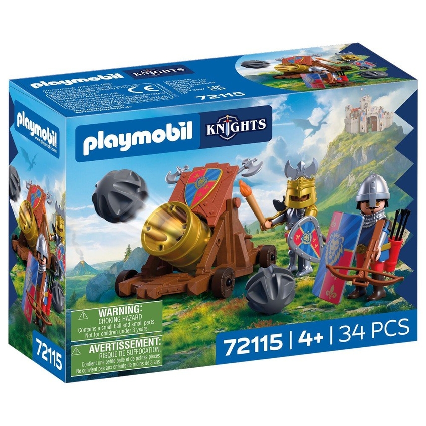 CAÑON DE FUEGO DE CABALLEROS LEON PLAYMOBIL