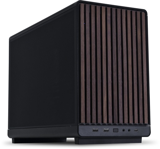 [A3-MATX-WD BLACK] A3-mATX Micro Torre Negro, Madera