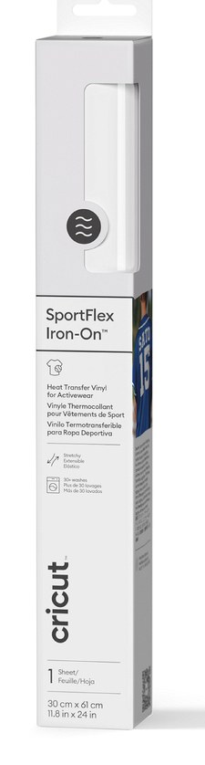 [2011322] SportFlex Iron-On Permanente Blanco