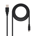 10.01.0503 cable USB USB 2.0 3 m USB A Micro-USB B Negro