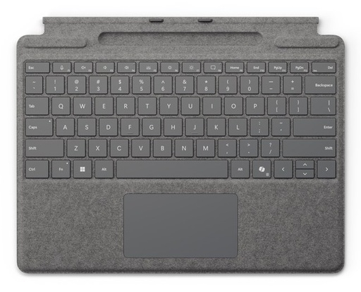 [8XA-00249] Surface Pro Keyboard with pen storage Microsoft Cover port Platino