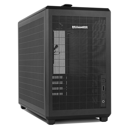 [NXHUMMERREFRESHBK] Hummer Mini torre M-ATX portable mesh Ngr