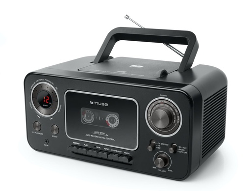 [M-182RDC] M-182 RDC Analógica FM, MW Negro