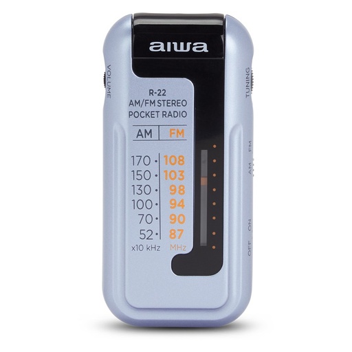[R-22SL] R-22SL radio Portátil Analógica Plata