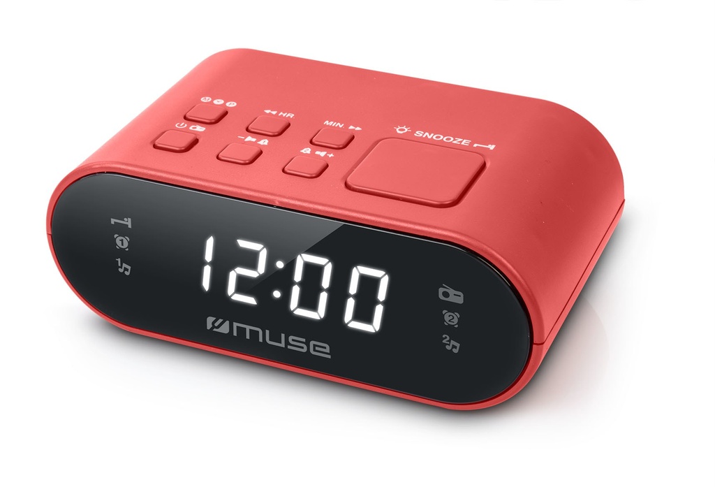 [M10RED] M-10 RED Reloj despertador digital Rojo