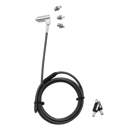 [D31700] D31700 cable antirrobo Negro, Plata 2 m