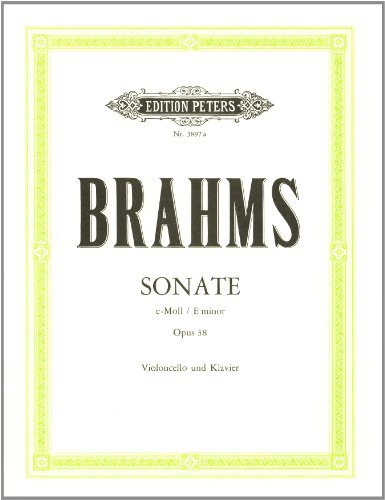 SONATE Nº1 E-MOLL OP.38 VIOLONCHELO, PIANO