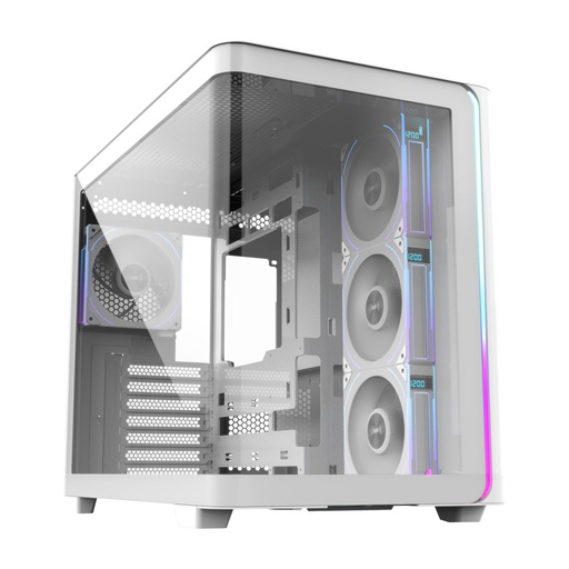 [POC0000249] M580-WP Plus Carcasa Midi Tower mITX, mATX Blanco ARGB