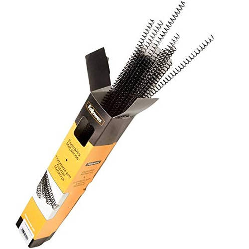 [5110101] PACK 100 ESPIRALES METALICAS 8 MM. NEGRO FELLOWES 5110101