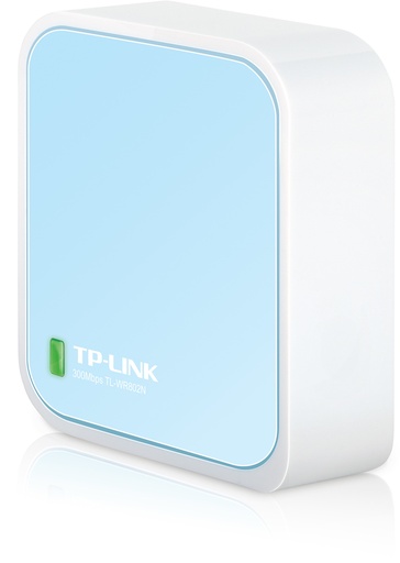 [TL-WR802N] TL-WR802N router inalámbrico Ethernet rápido Banda única (2,4 GHz) Azul, Blanco