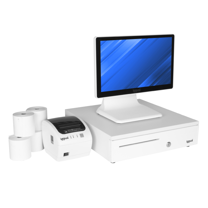 [IGG320167PACK] Pack completo TPV blanco 15,6" J4125 30PW EASY80W