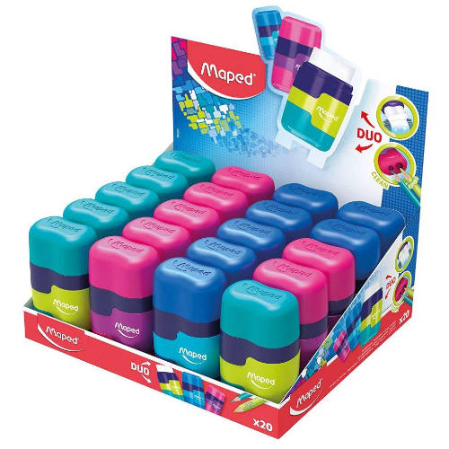 [049221] EXPOSITOR 20 UNIDADES AFILALAPIZ-BORRADOR CONNECT DUO SOFT TOUCH MAPED 049221