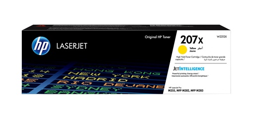 [W2212X] Cartucho de tóner Original 207X LaserJet amarillo de alta capacidad