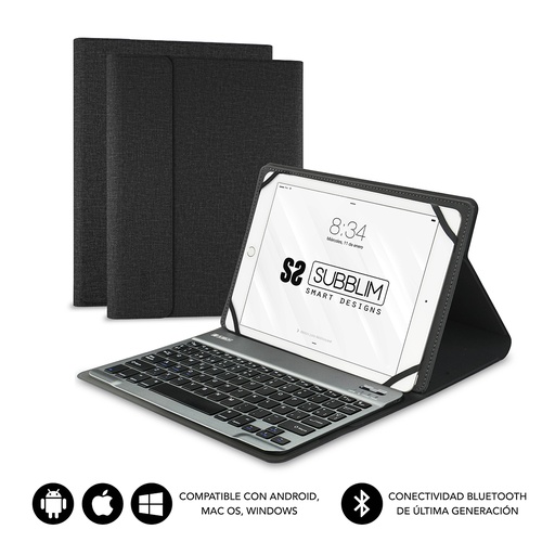 [SUB-KT2-BT0001] Funda con Teclado KEYTAB PRO BLUETOOTH 10,1" Black