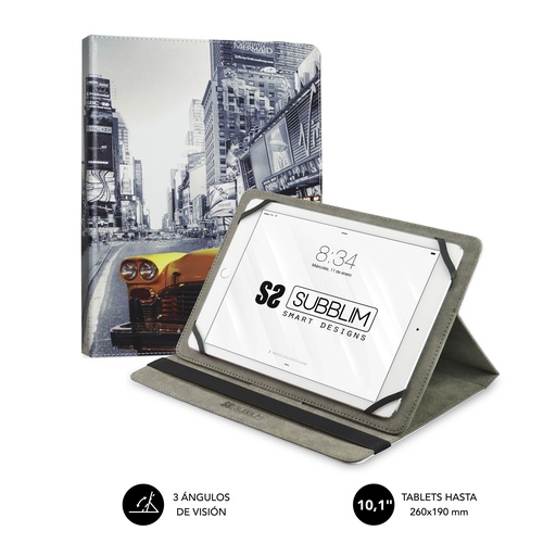 [SUB-CUT-4TC007] Funda Tablet Universal TRENDY CASE NY TAXI 10.1