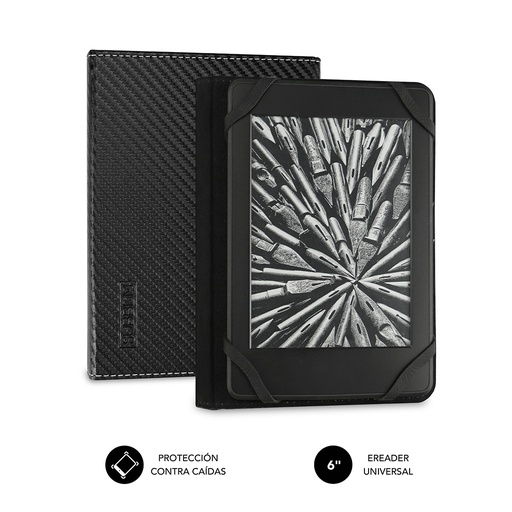 [SUB-CUE-1EC001] Funda Libro Electrónico Clever Ebook Case 6" Black