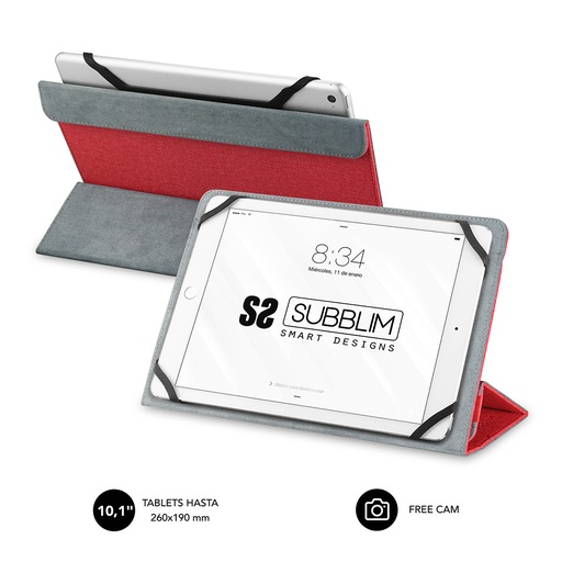 [SUB-CUT-2FC002] Funda Tablet Freecam Case 10,1" Red