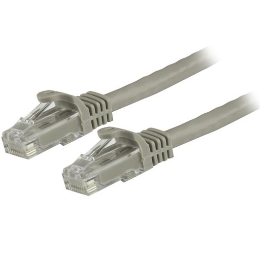 [N6PATC150CMGR] Cable de 1,5m Cat6 Ethernet de Red Gris - RJ45 sin Enganches - 24AWG