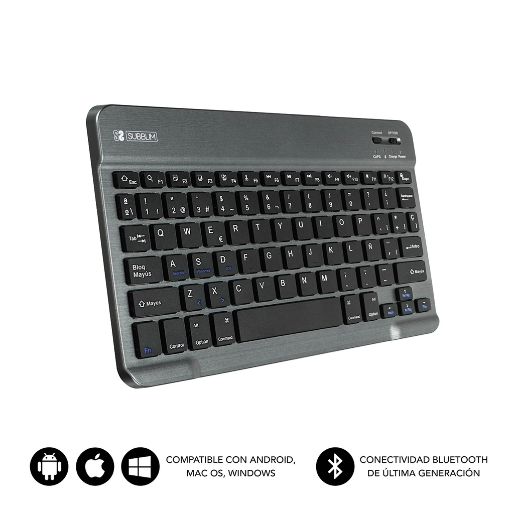 Teclado Bluetooth Smart BT Keyboard Grey