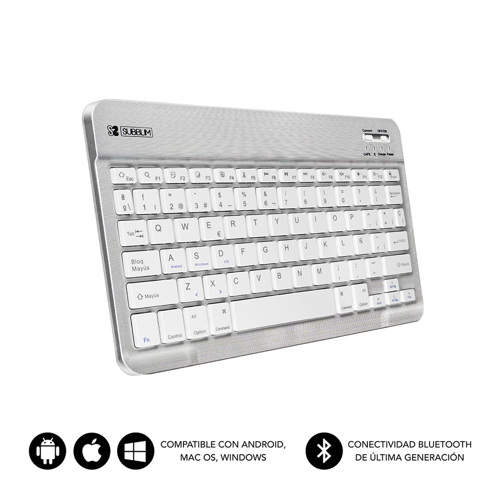 Teclado Bluetooth Smart BT Keyboard Silver