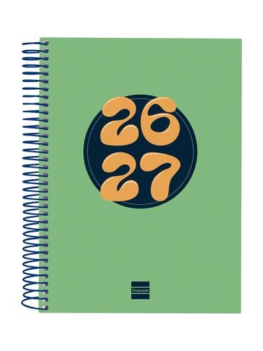 [645060927] AGENDA ESCOLARE 26-27 4º DP COOL VERDE ESPIRAL