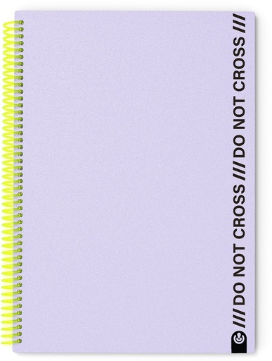 [64321269] CUADERNO A4 ESPIRAL NOT CROSS 100H CUADRICULA MALVA