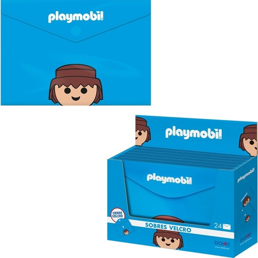 [79770] EXP 24 SOBRE PP VELCRO Fº APAISADO 335X235 PLAYMOBIL