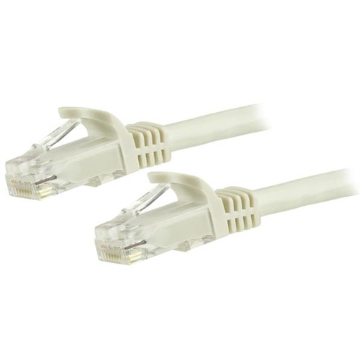 [N6PATC150CMWH] Cable de 1,5m Cat6 Ethernet de Red Blanco - RJ45 sin Enganches - 24AWG