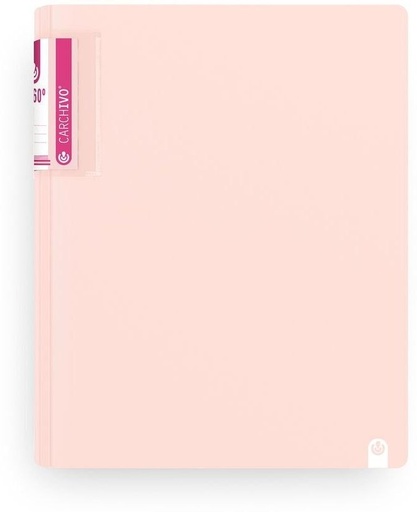CARPETA ANILLAS A4 2 ANILLAS 40MM FOAM SOFT ROSA