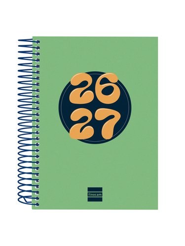 [645020927] AGENDA ESCOLAR 26-27 8º DP COOL VERDE ESPIRAL
