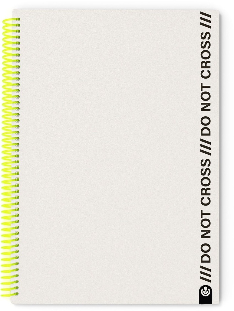 CUADERNO A4 ESPIRAL NOT CROSS 100H CUADRICULA GRIS