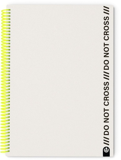 [64321267] CUADERNO A4 ESPIRAL NOT CROSS 100H CUADRICULA GRIS