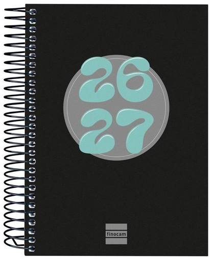 AGENDA ESCOLAR 26-27 8º DP COOL NEGRO ESPIRAL