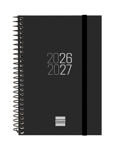 AGENDA ESCOLAR 26-27 E8 SVH ESPIR NEGRO ESPIRAL