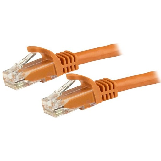 [N6PATC150CMOR] Cable de 1,5m Cat6 Ethernet de Red Naranja - RJ45 sin Enganches - 24AWG