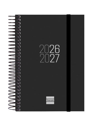 AGENDA ESCOLAR 26-27 E8 DP ESPIR NEGRO ESPIRAL